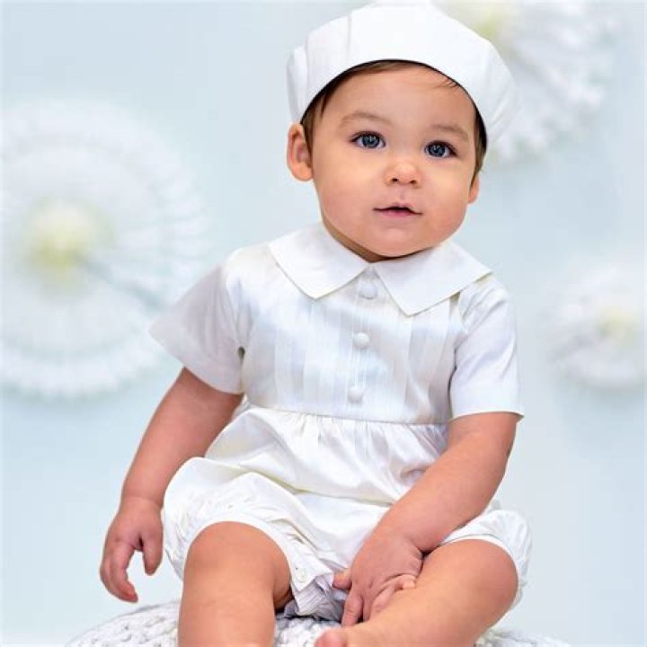 Baptism and Christening Outfits, Dresses & Suits. bodysuit, Babies Christening Onesie — Blessed Celebration