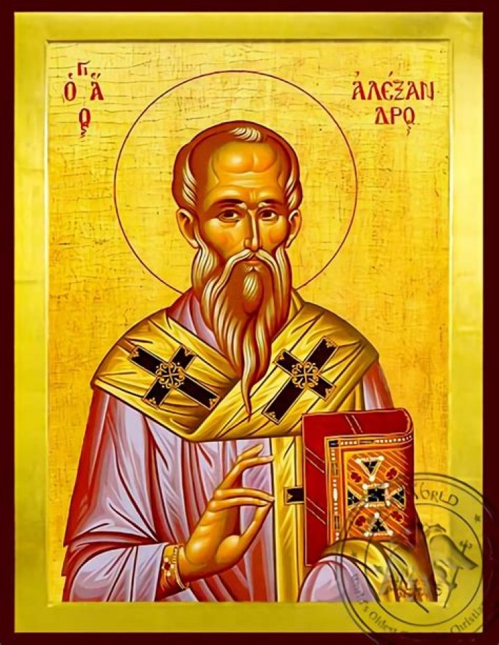 Saint Alexander, Patriarch of Constantinople Greek Orthodox Icon — Blessed Celebration